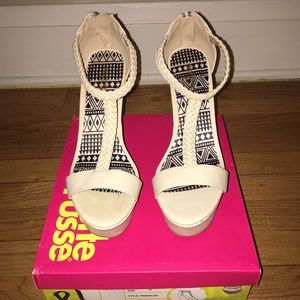 Charlotte Russe Nude Wedges